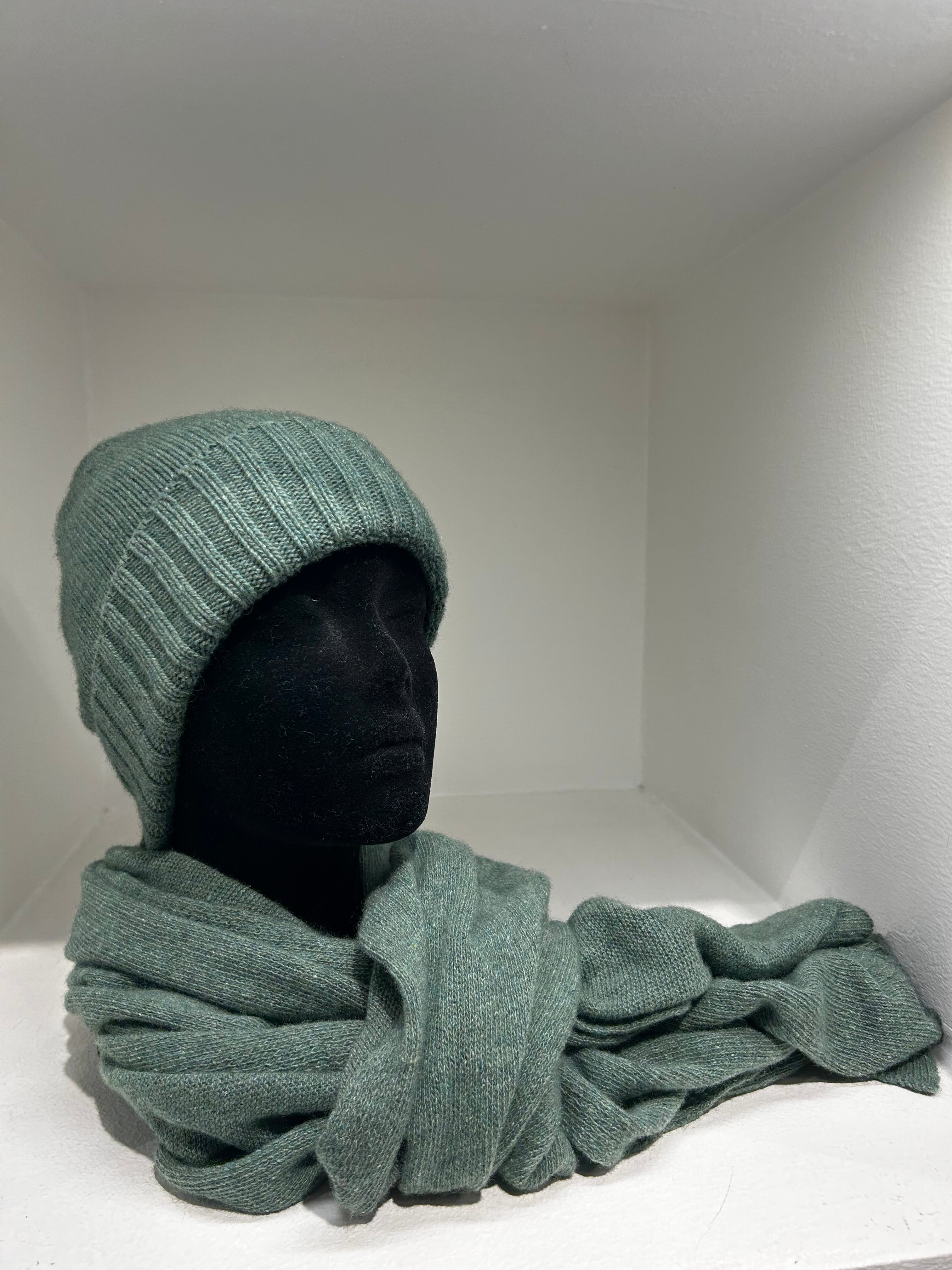 Set Sciarpa e Cappello Cashmere Seta Unisex