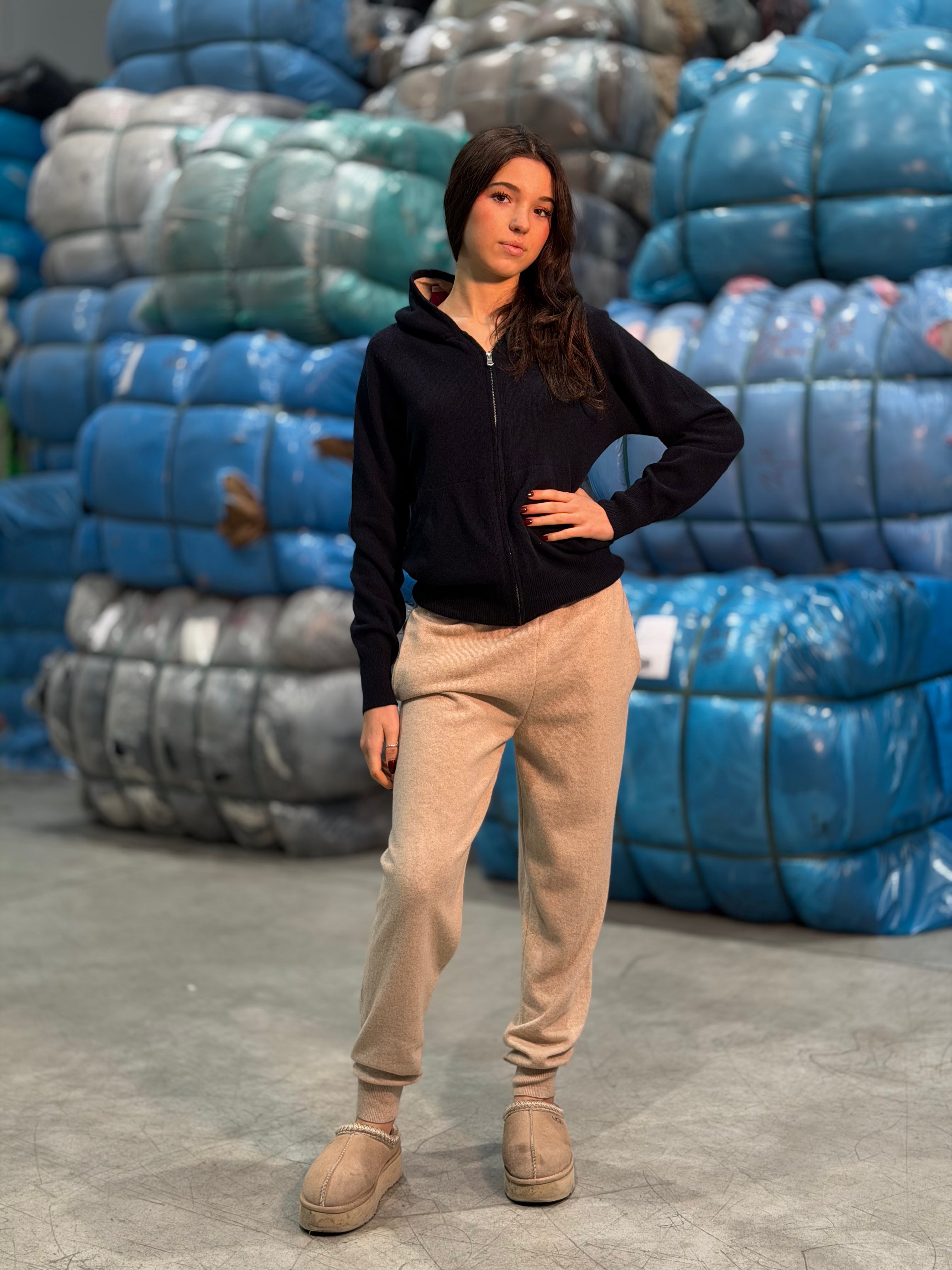 Pantalone Tuta Con Polsino Donna