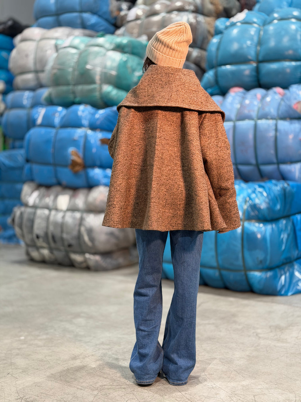 Cappotto corto con Collo Pepe