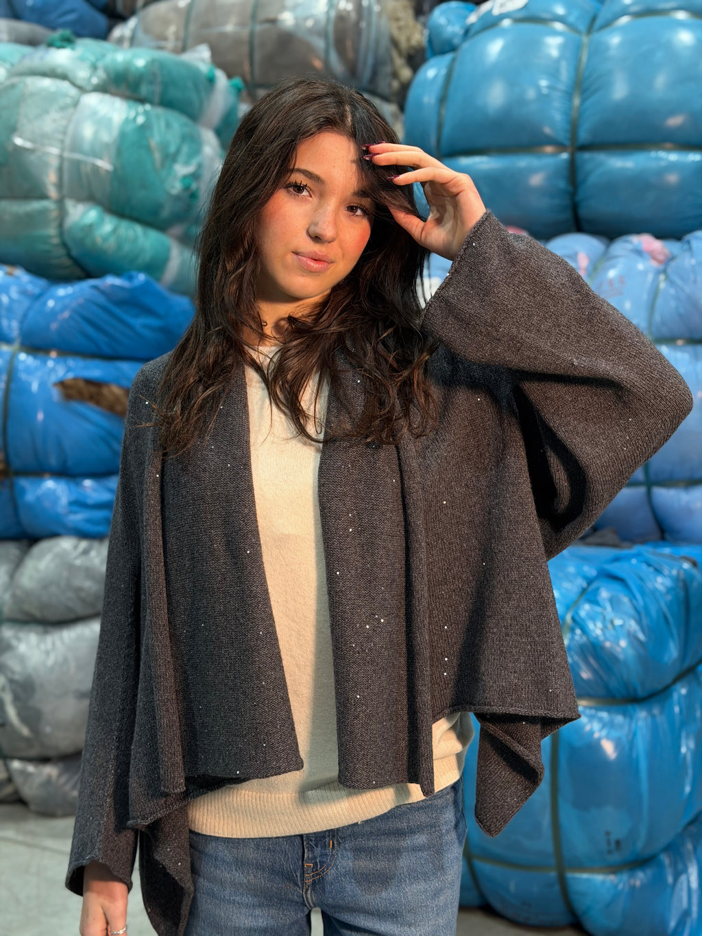 Maglia "magica" Con Paillettes Donna