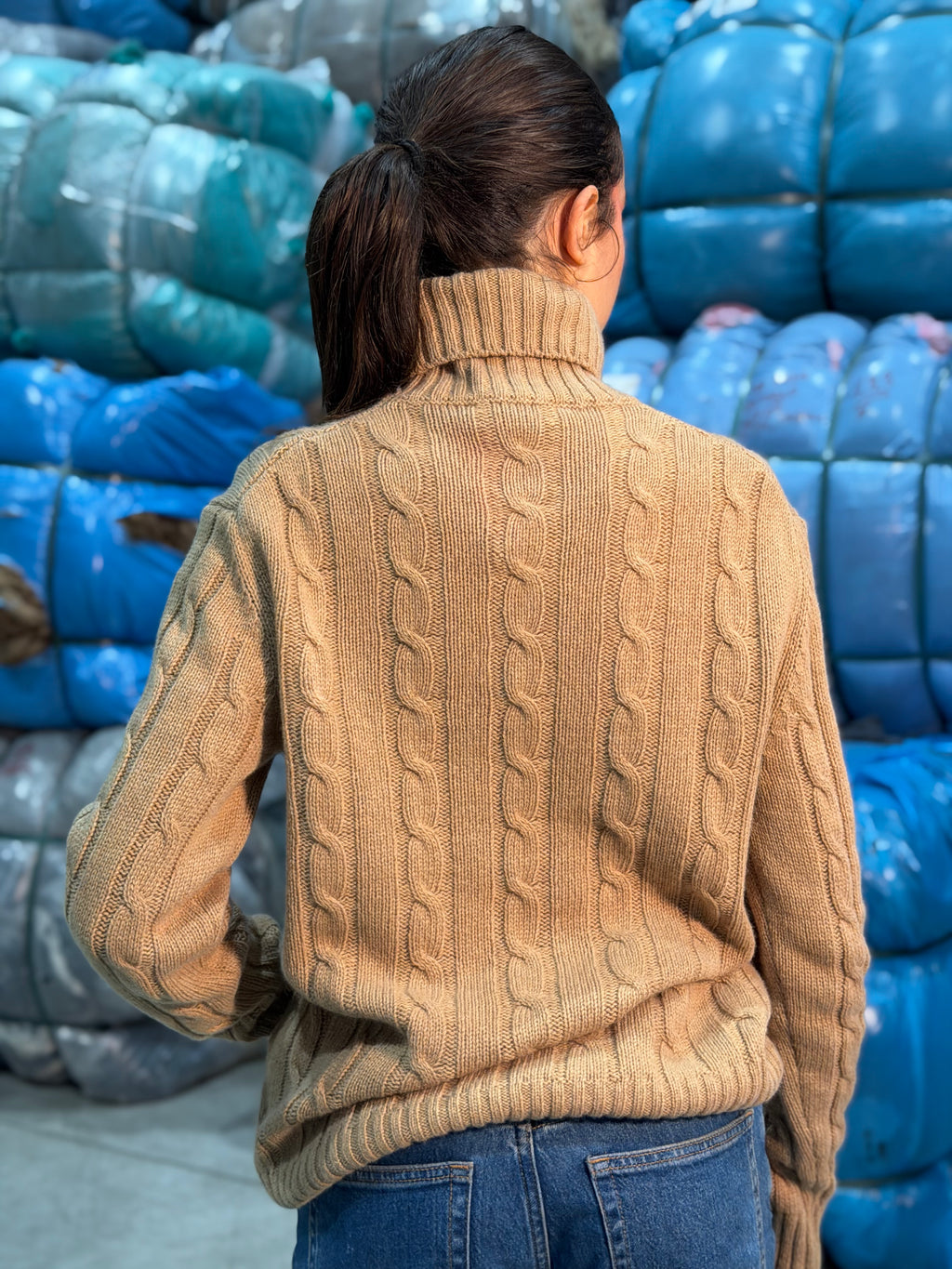 Collo Alto Treccia Donna