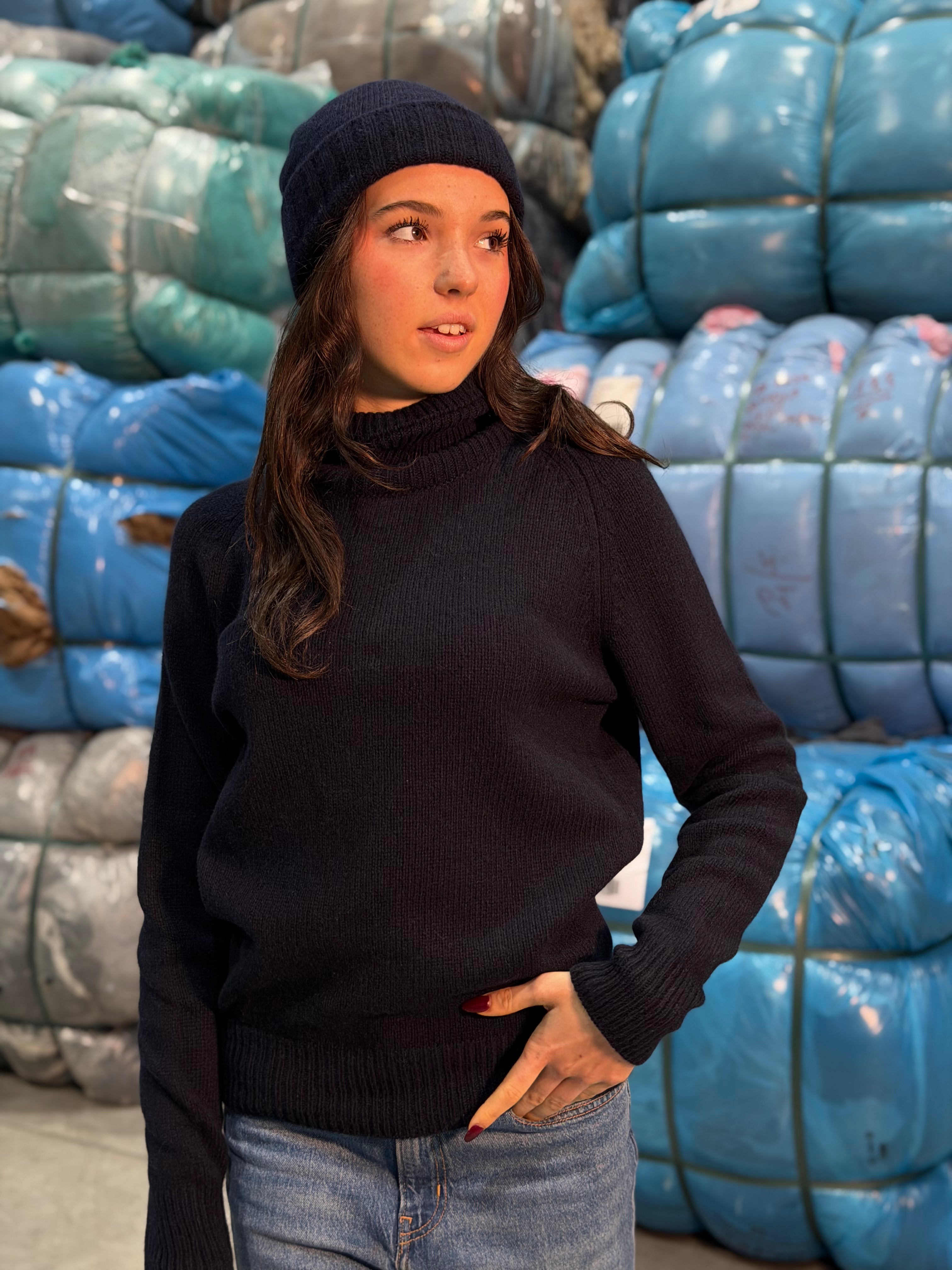 Collo Alto Raglan Donna