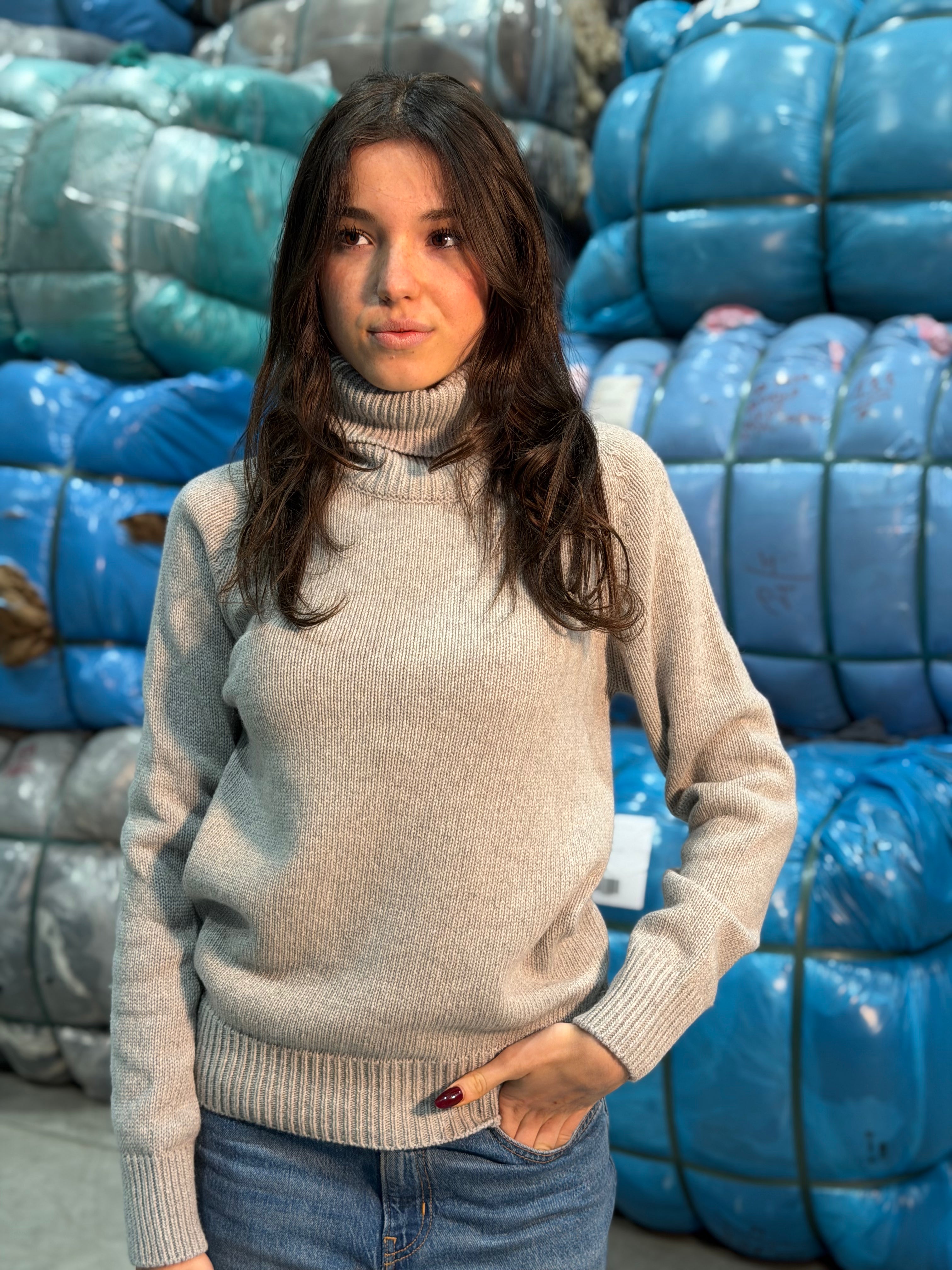 Collo Alto Raglan Donna