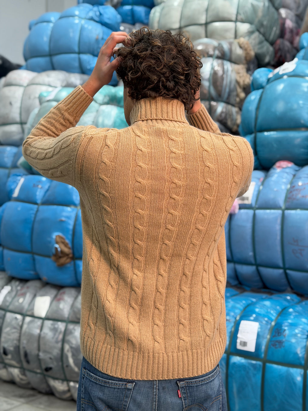 Collo Alto Treccia Uomo