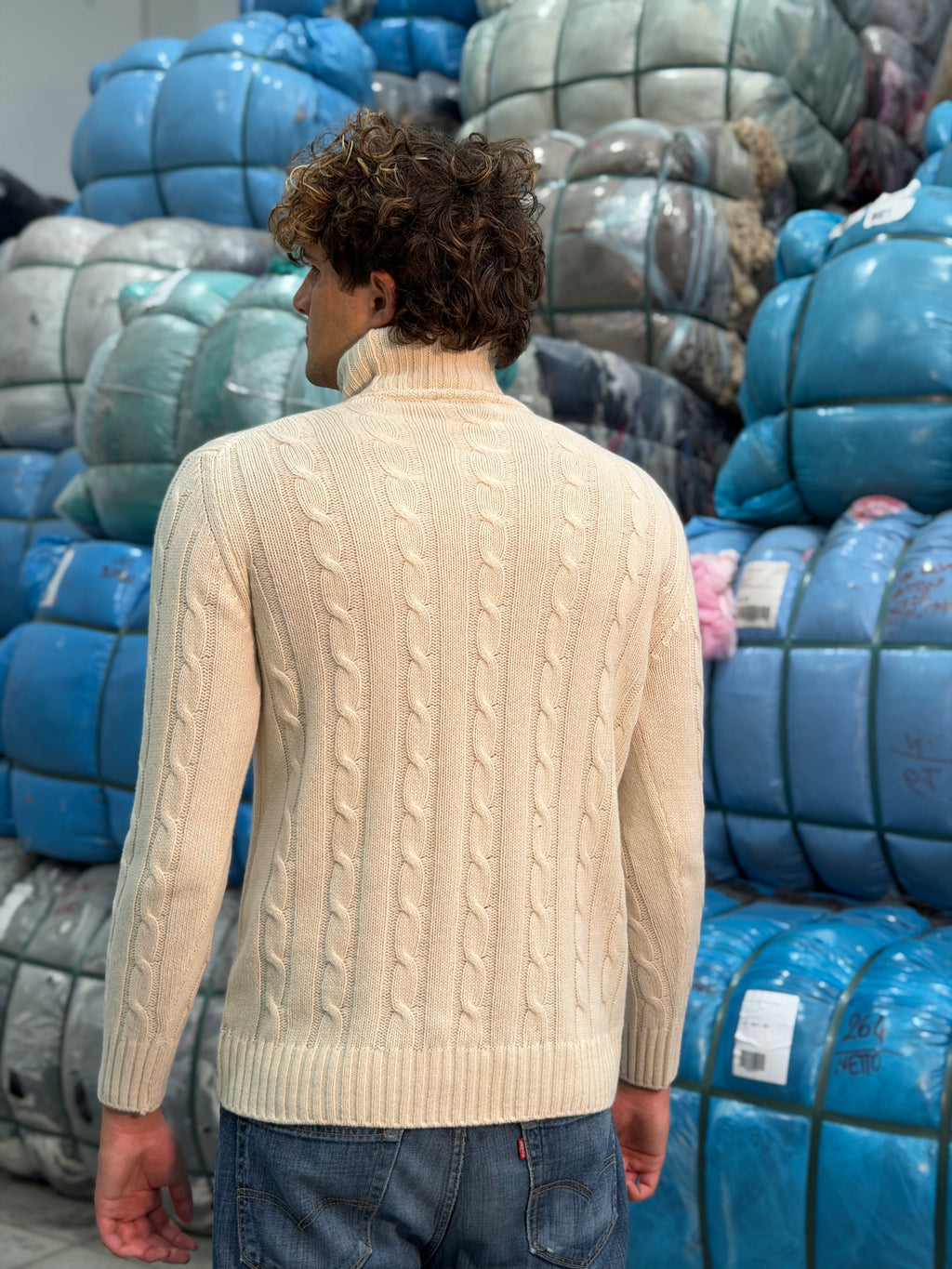 Collo Alto Treccia Uomo