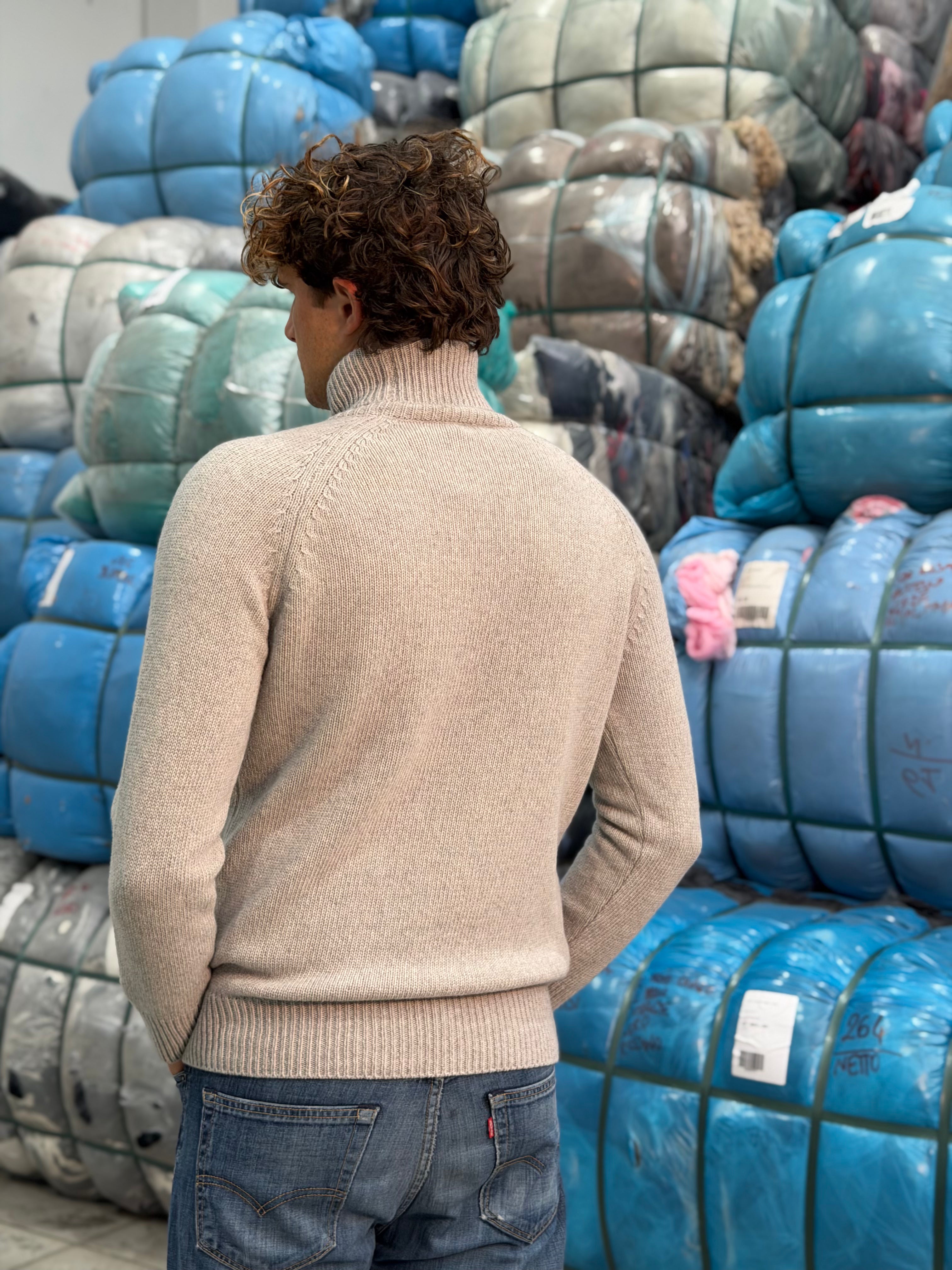 Collo Alto Raglan Uomo