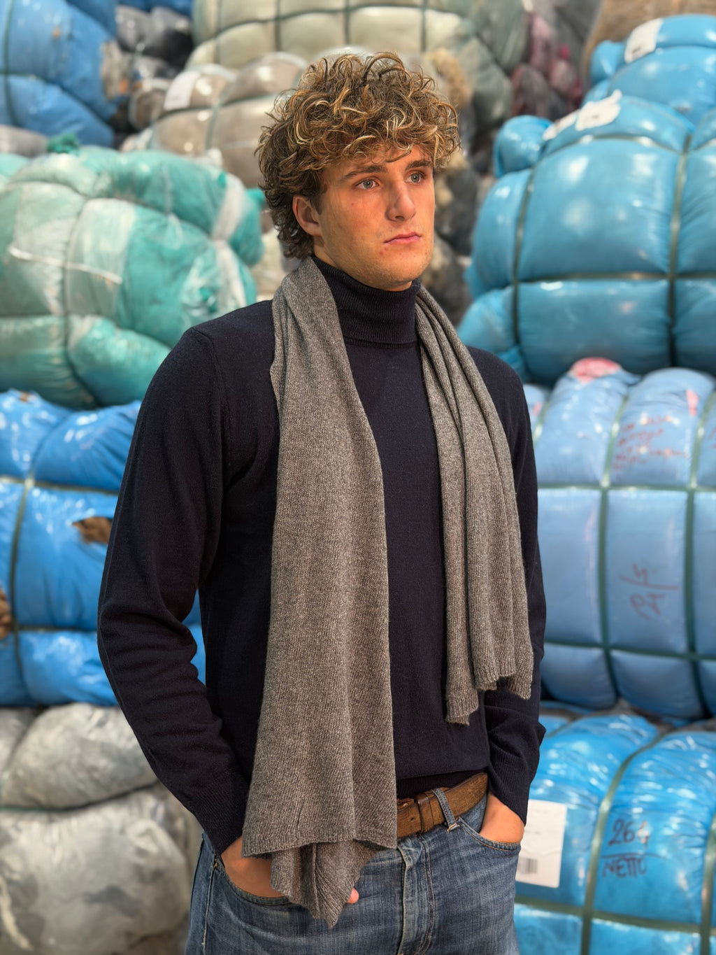 Sciarpa Cashmere Seta Uomo