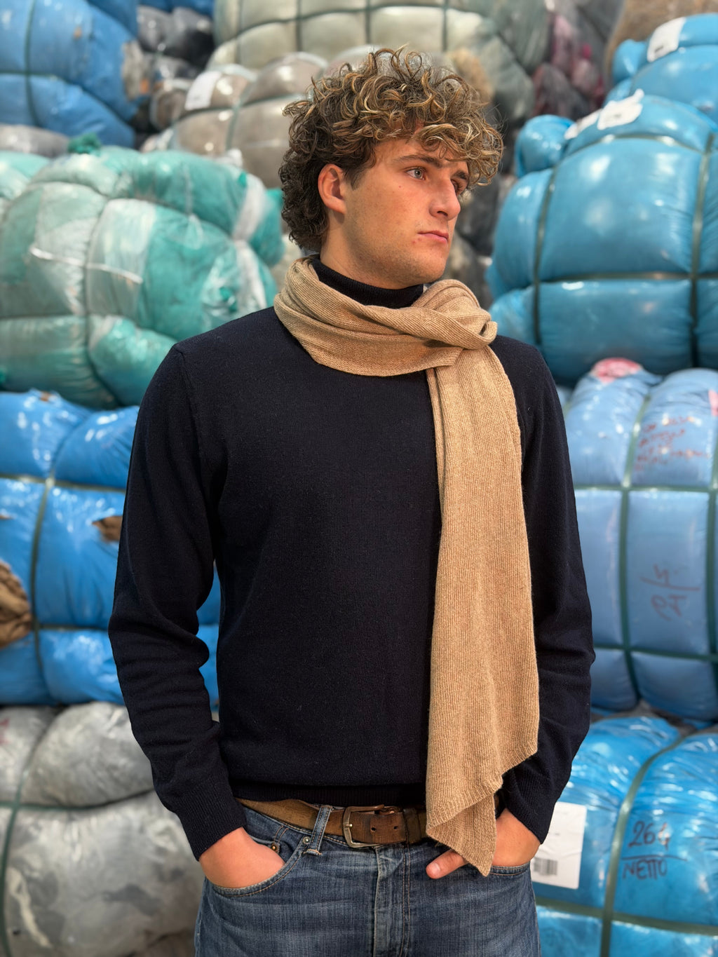 Sciarpa Cashmere Seta Uomo
