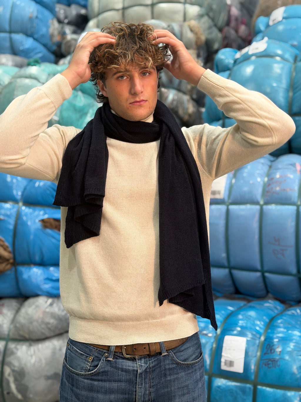 Sciarpa Cashmere Seta Uomo