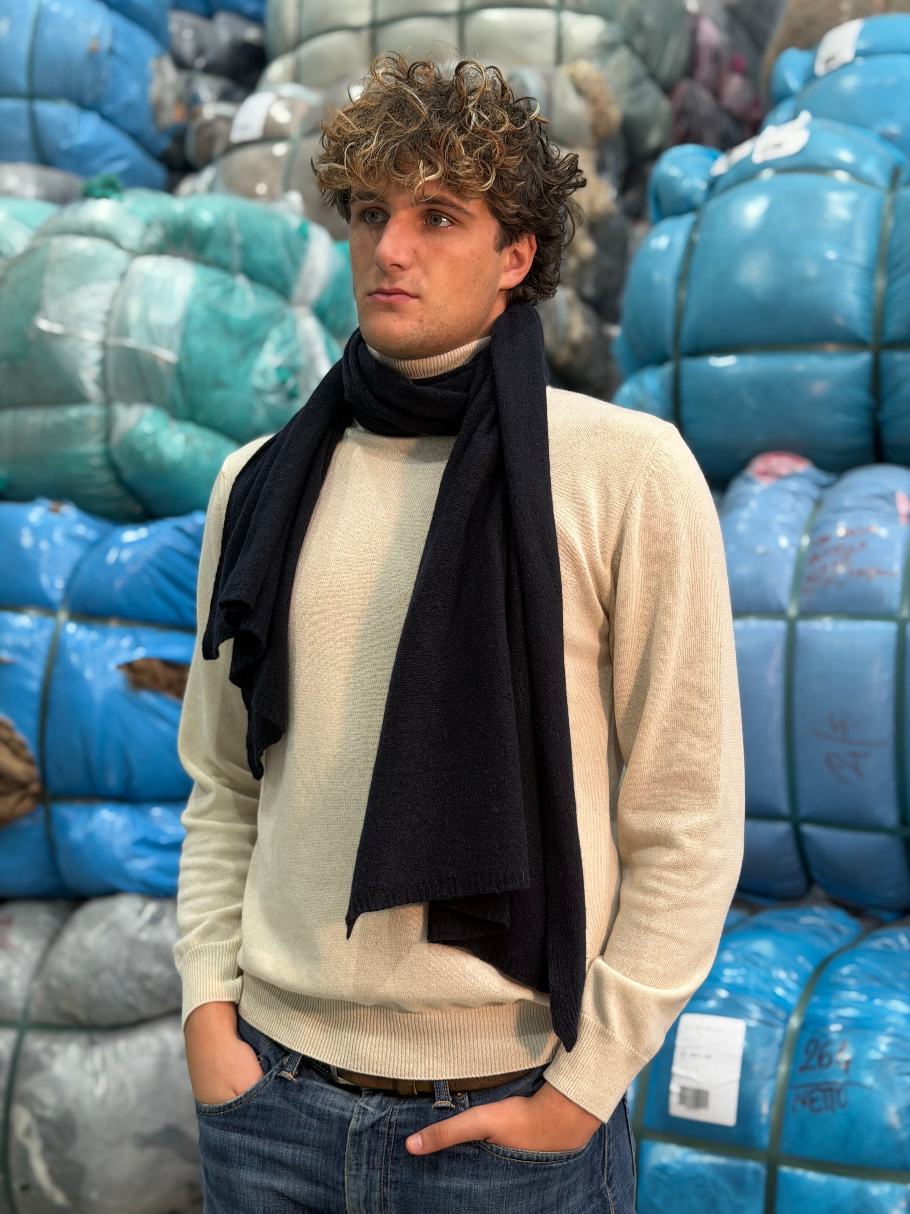 Sciarpa Cashmere Seta Uomo