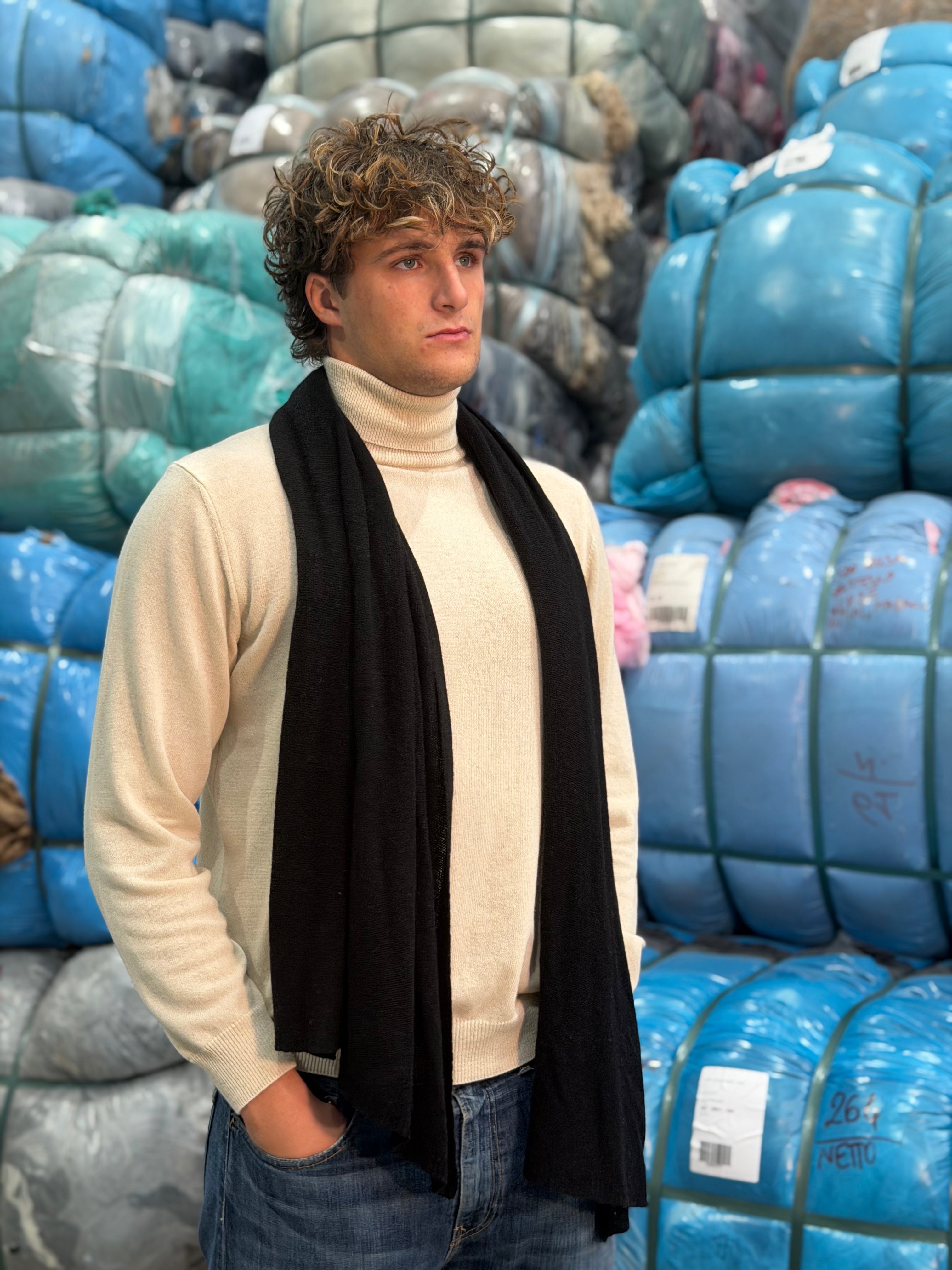 Sciarpa Cashmere Seta Uomo