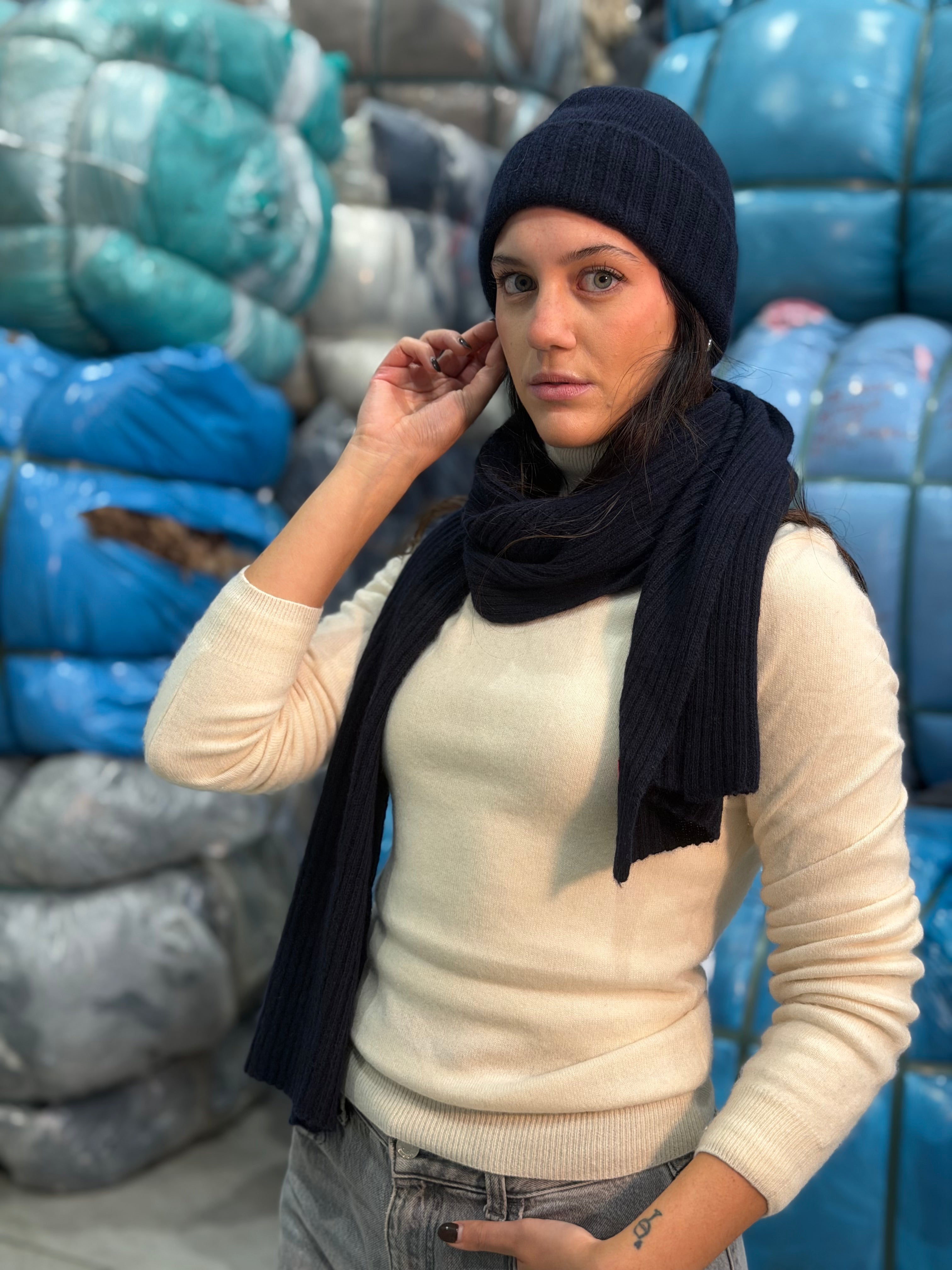 Sciarpa a coste Donna