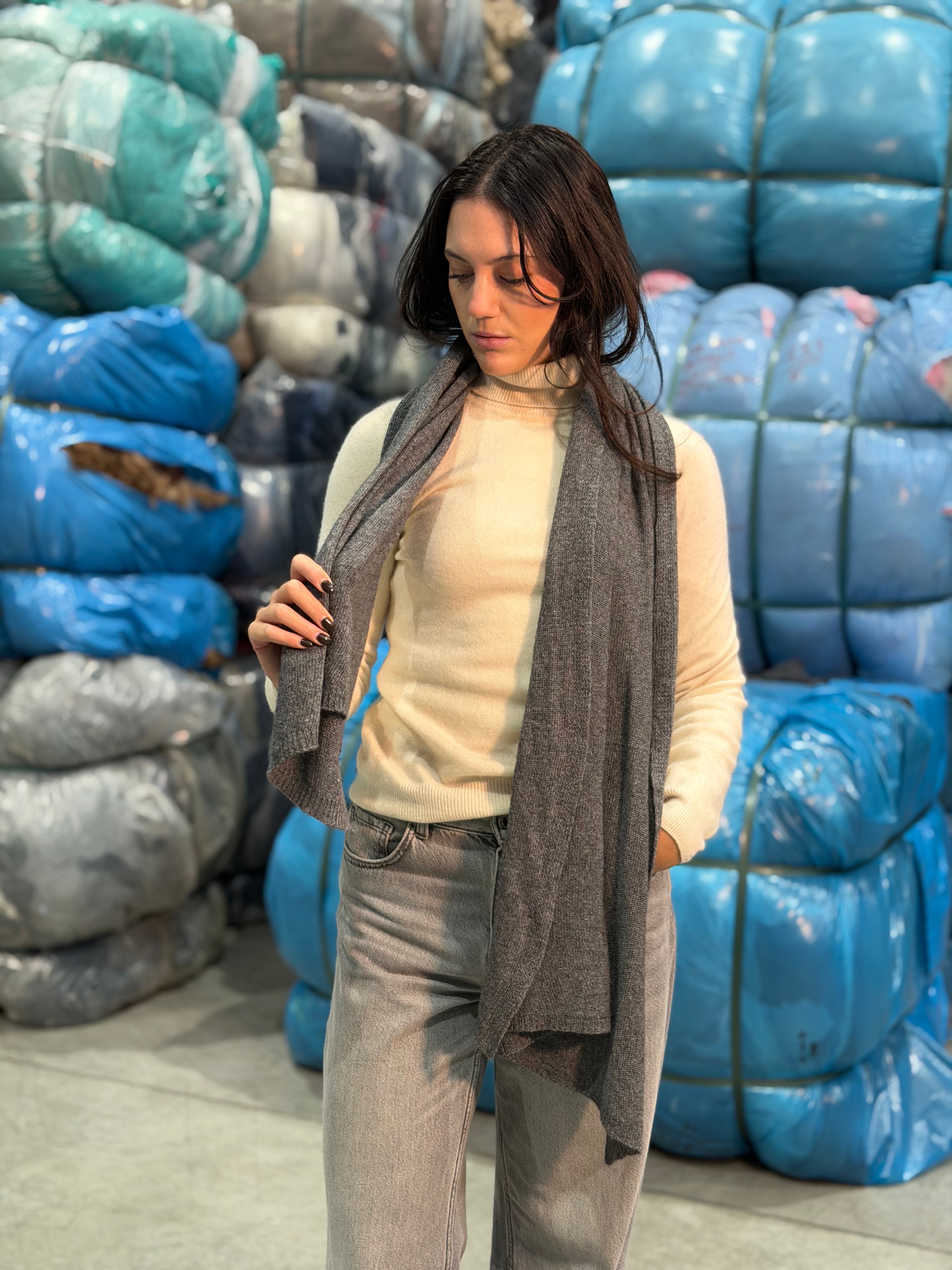 Sciarpa Cashmere Seta Donna