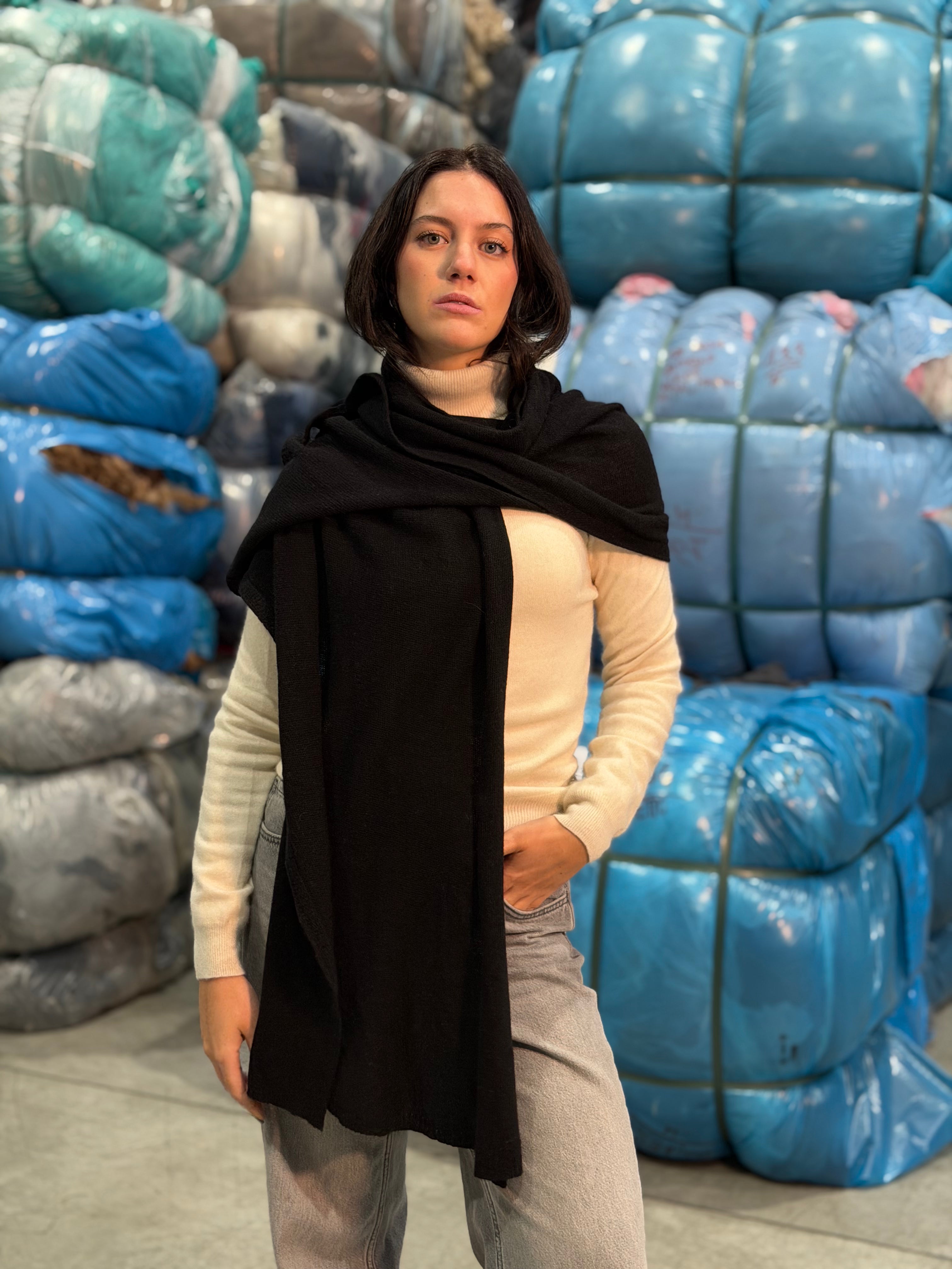 Sciarpa a coste Donna