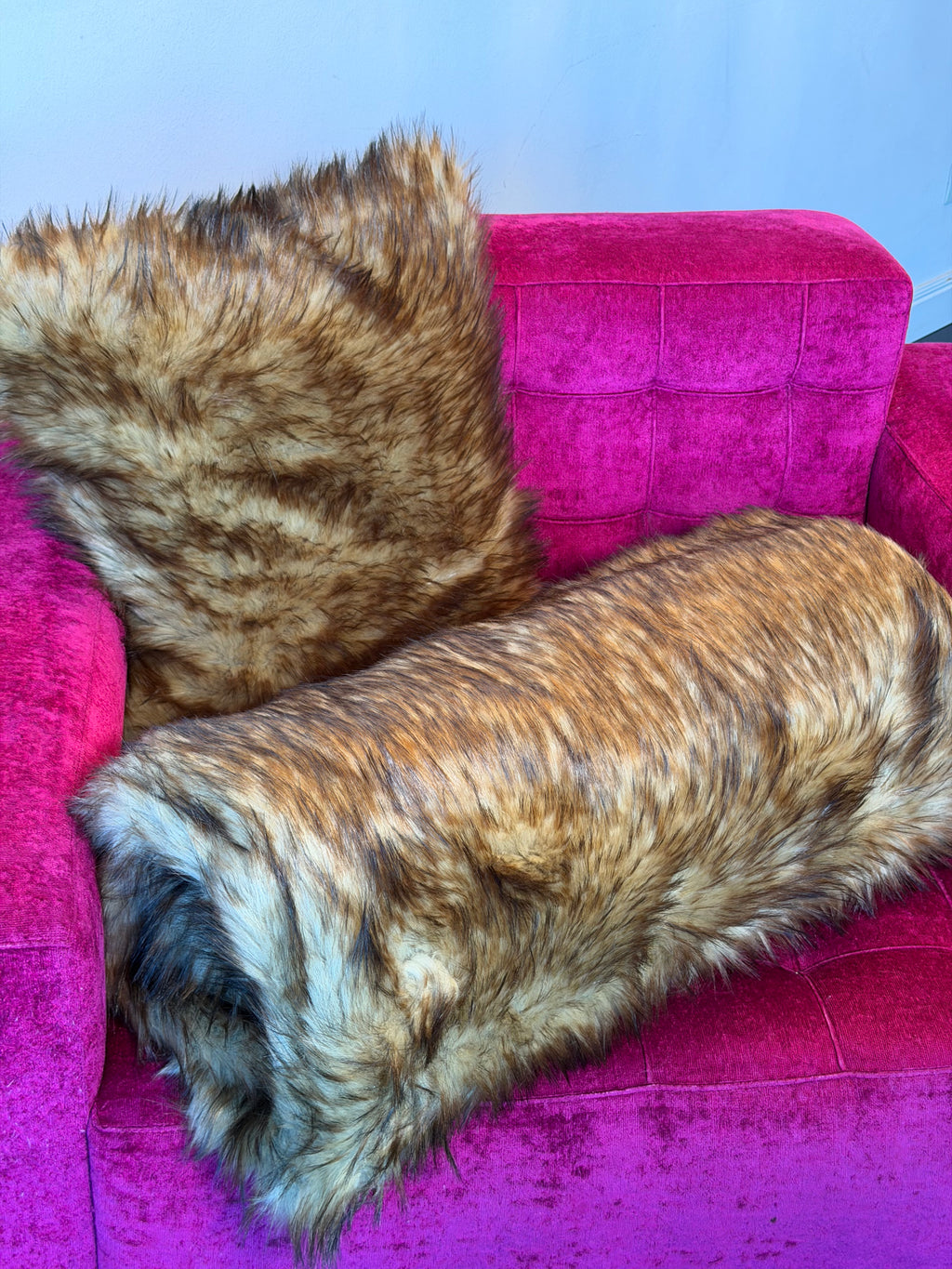 Coperta Pelliccia Con Cuscino - Chamonix