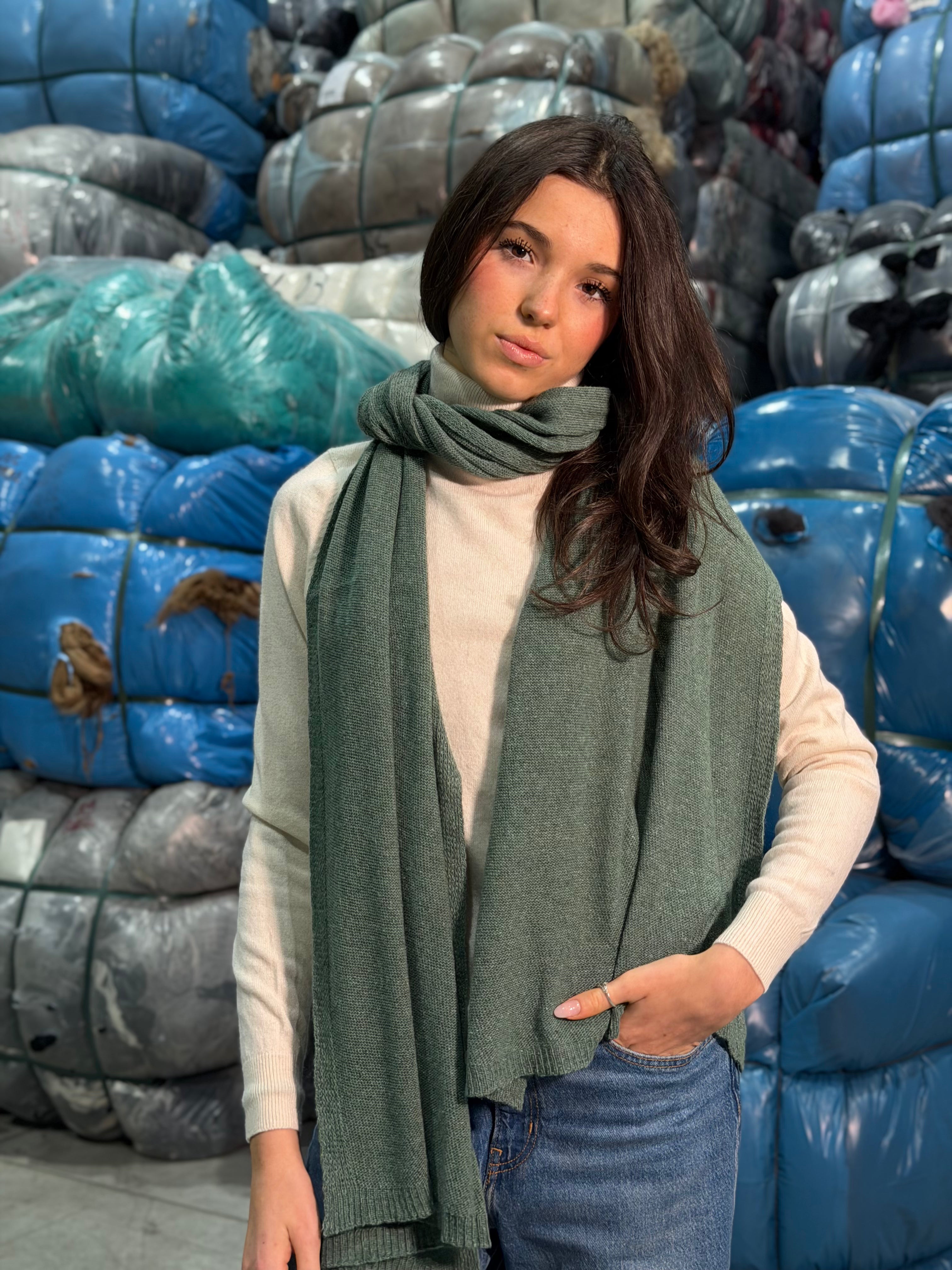 Sciarpa Cashmere Seta Donna