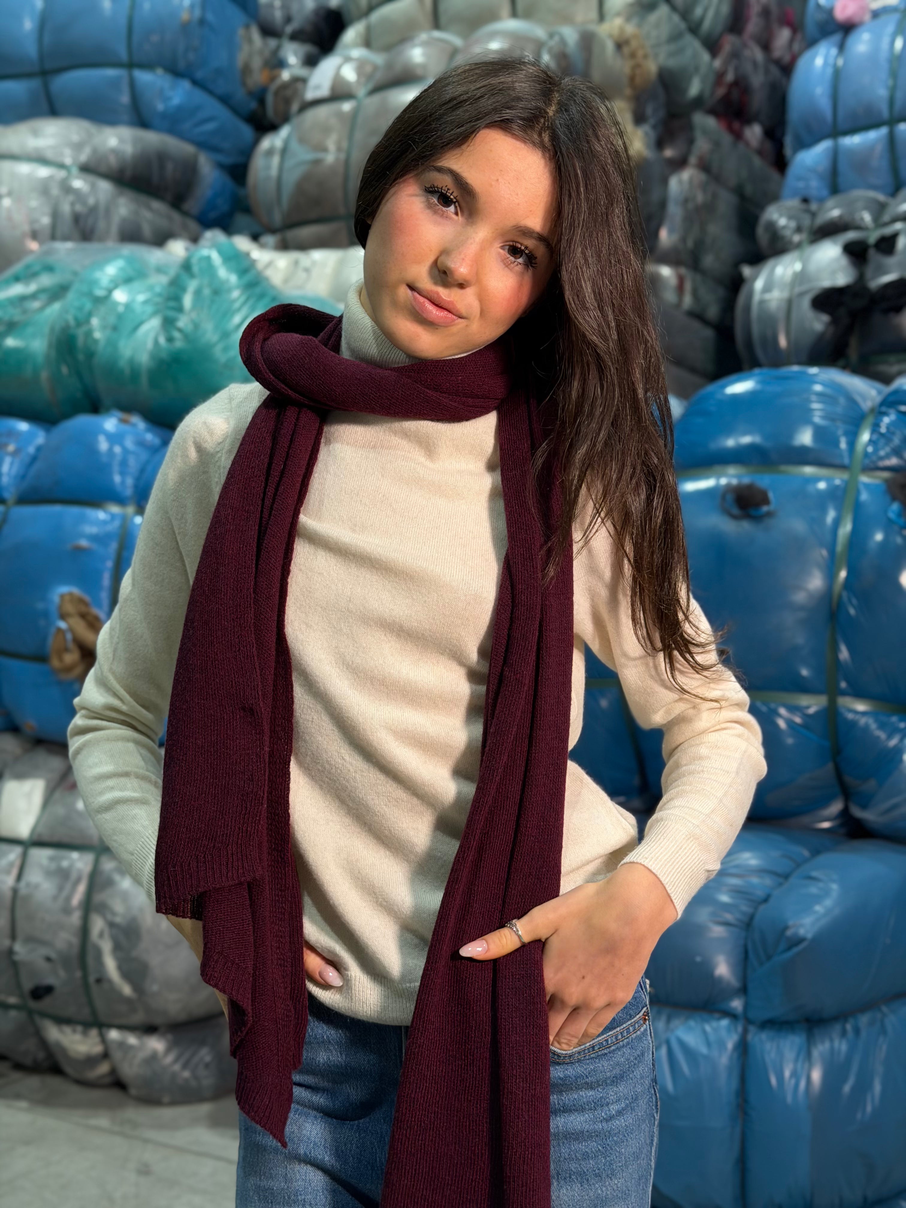 Sciarpa Cashmere Seta Donna