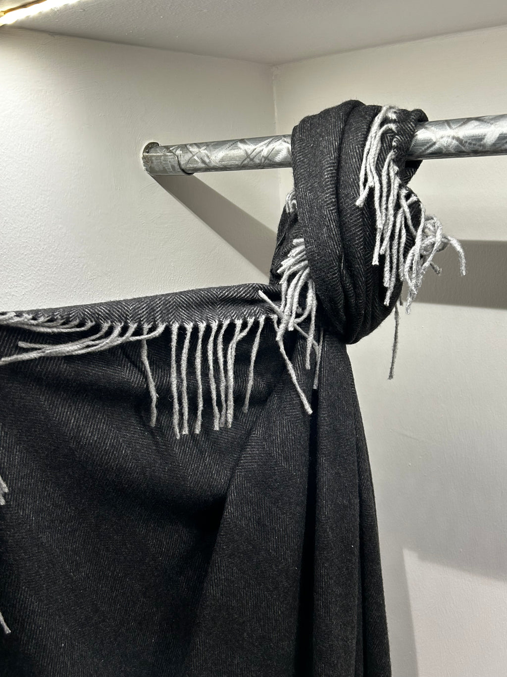 Coperta Mantella - Grigio antracite con Peneri Grigio perla