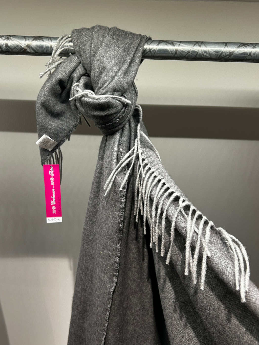 Coperta Mantella - Grigia con Peneri Bianchi