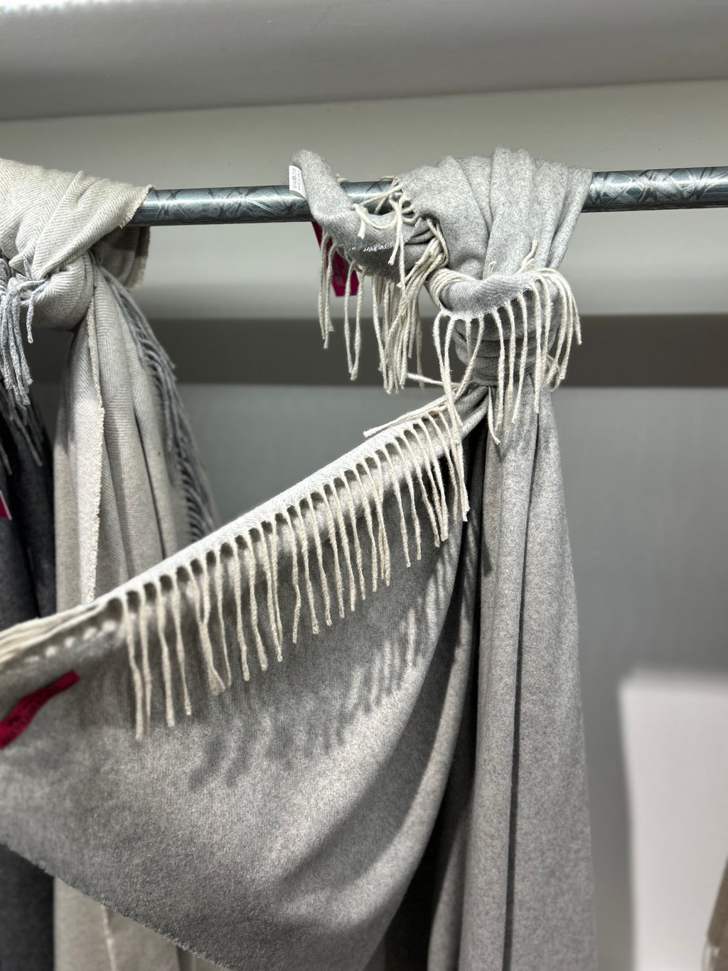 Coperta Mantella - Grigio perla con Peneri beige