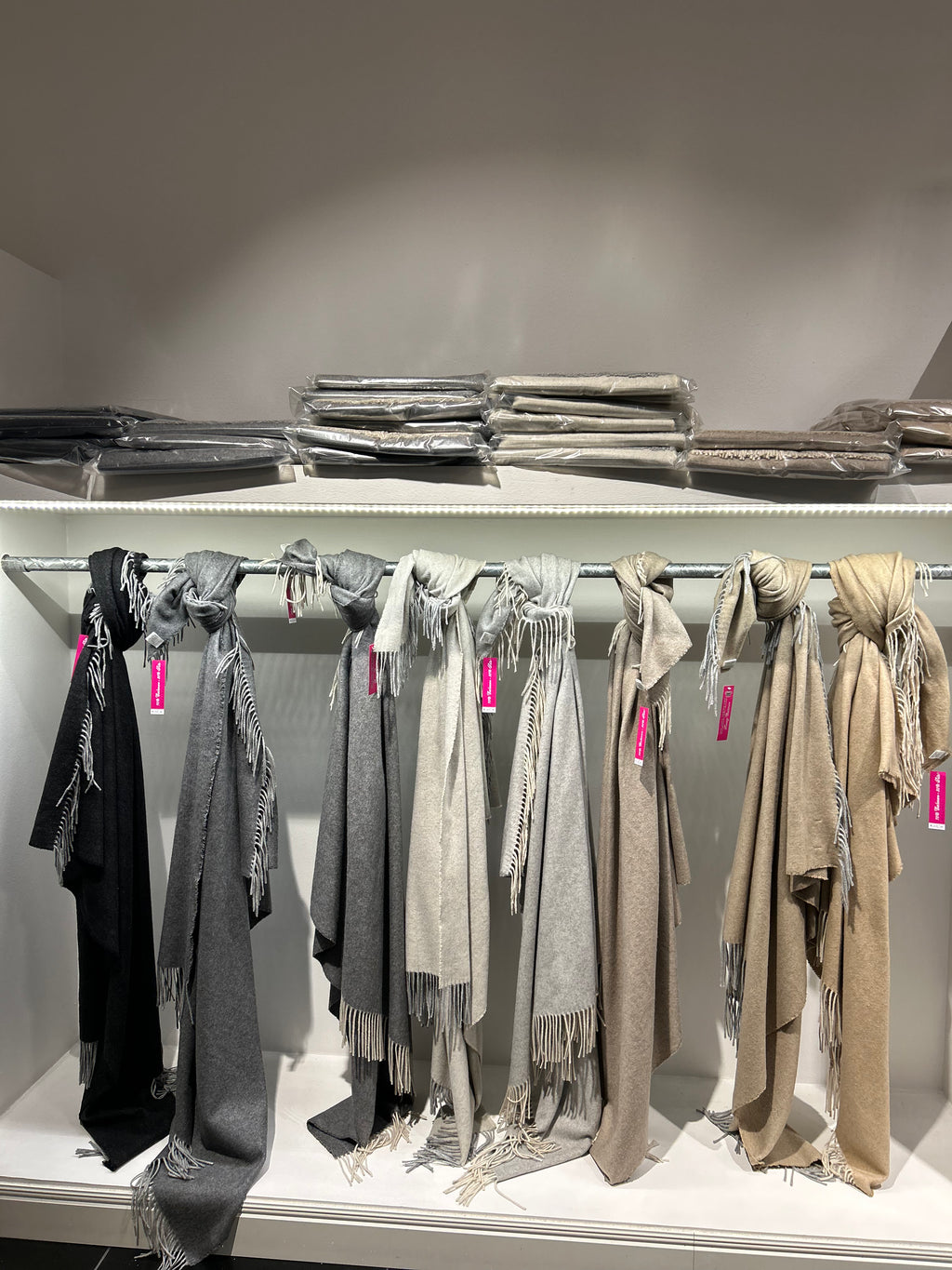 Coperta Mantella - Grigio perla con Peneri beige