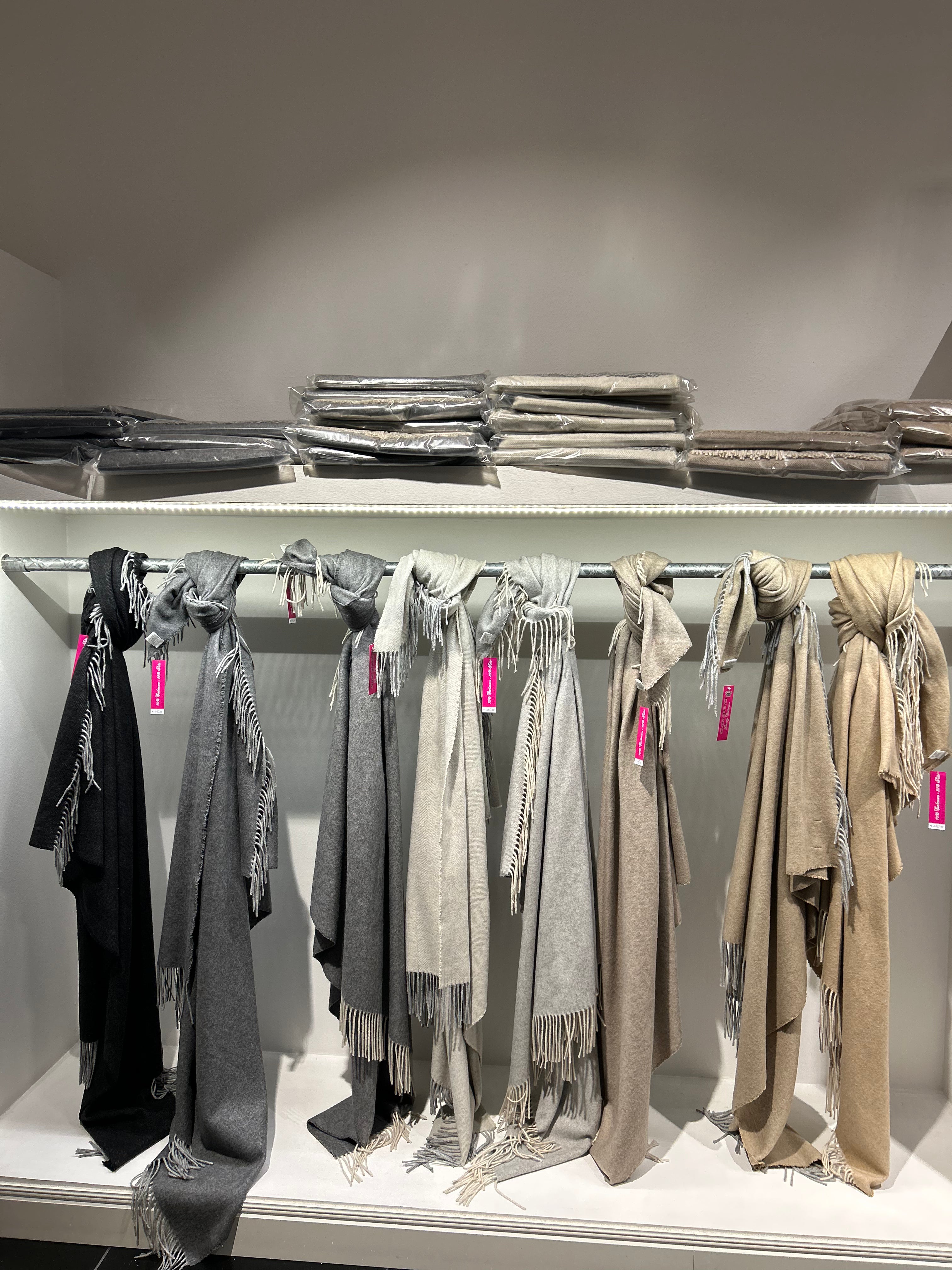 Coperta Mantella - Grigio antracite con Peneri Grigio perla