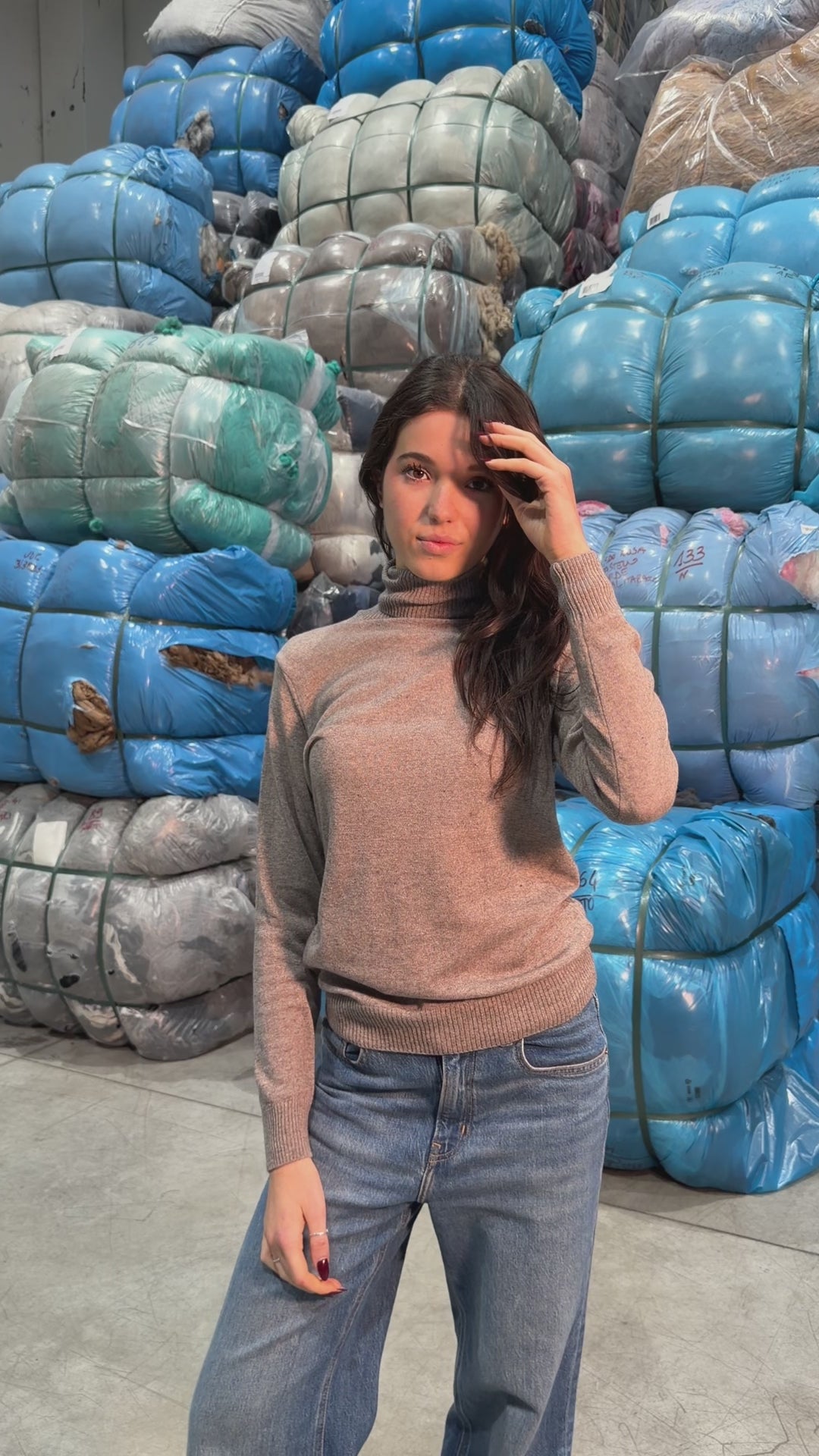 Collo Alto Cashmere Seta Donna