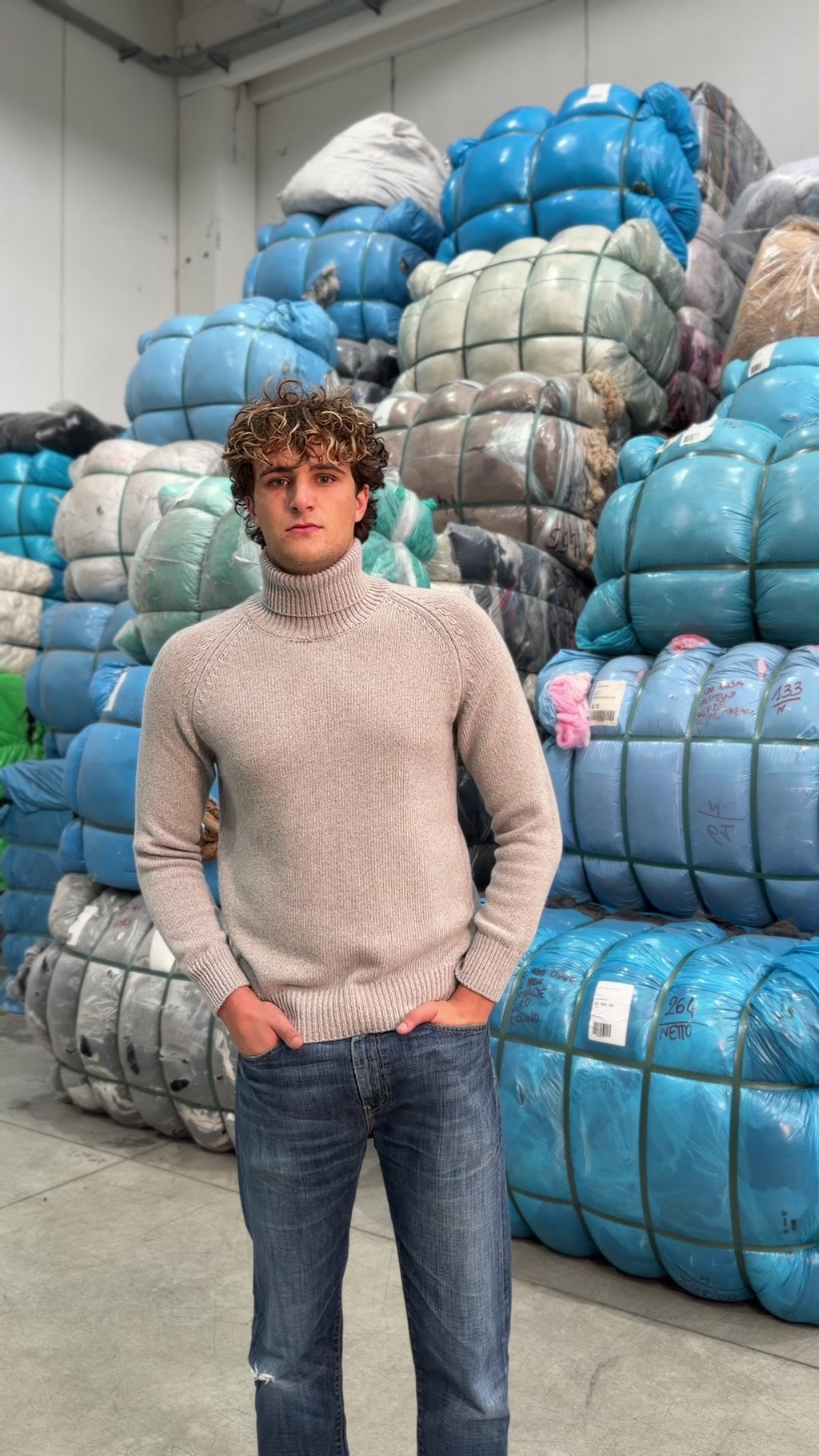 Collo Alto Raglan Uomo